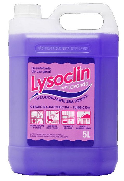 DESINF BACTERICIDA LYSOCLIN LAVANDA 5 LTS