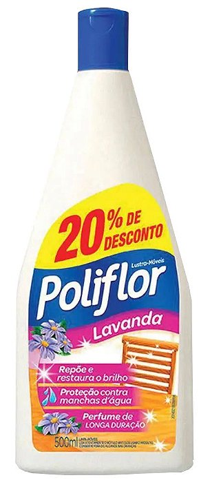 LUSTRA MOVEIS 500ML POLIFLOR LAVA 20 OFF