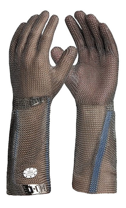 LUVA MALHA DE ACO P. LONGO 20CM LEAL