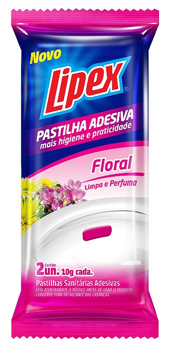 PASTILHA SANITARIA ADESIVA FLORAL