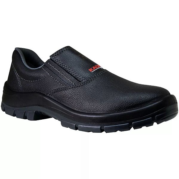 SAPATO KADESH COURO C/ELASTICO BCO