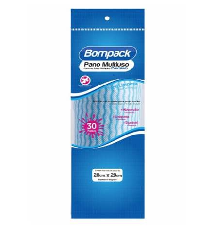 PANO MULTUSO BOMPACK C/5 AZUL