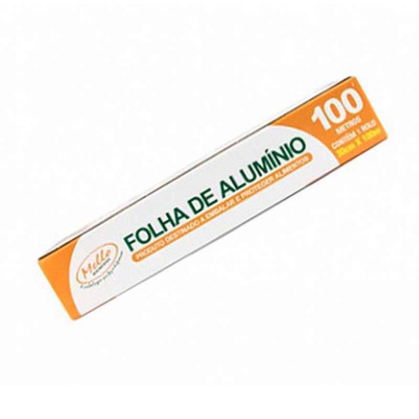 PAPEL ALUMÍNIO MELLO 30CMX100MTS