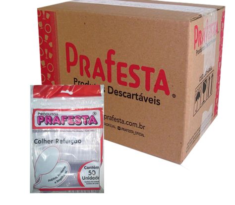 COLHER REF.PREM BRANCA C/1000 PRAFESTA