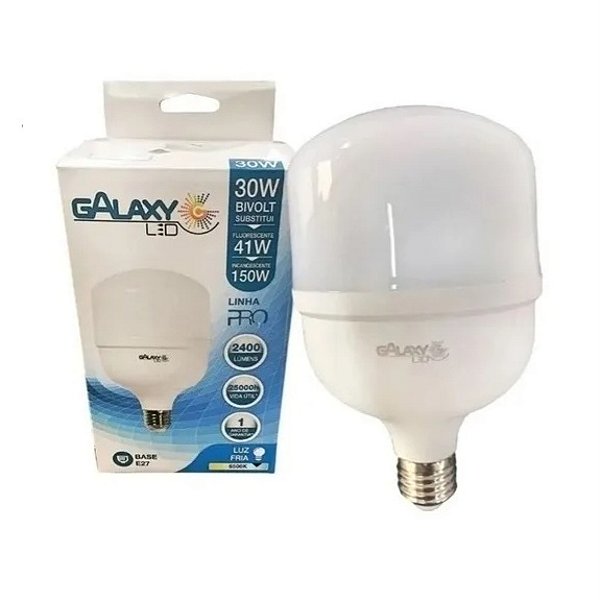 Lâmpada Led Galaxy Bulbo Alta Potência 30W Bivolt