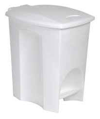 Lixeira com Pedal Plasútil Branco 15 L