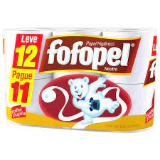 PAPEL HIGIENICO FOFOPEL FOLHA DUPLA 30MT