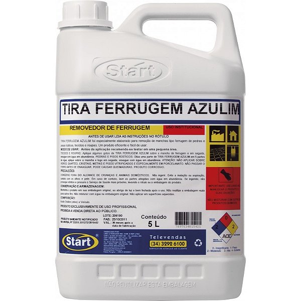TIRA FERRUGEM AZULIM 5LT