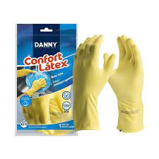 LUVA PARA LIMPEZA DANNY CONFORT SIMPLES AMARELA M