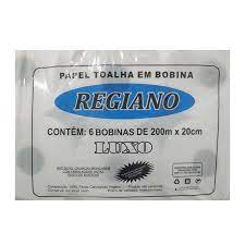 PAPEL BOBINA REGGIANO 6X200X20 EXTRA LUXO