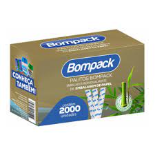 PALITO P/DENTE BOMPACK BAMBU EMB C/2000