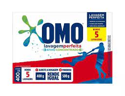 SABAO EM PO OMO 400GR LAVAGEM PERFEITA