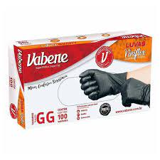 LUVA VINIFLEX VABENE GG C/100 PRETA