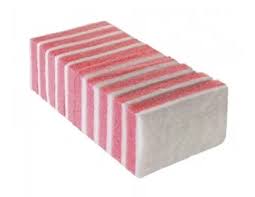 ESPONJA DUPLA FACE ROSA C/ 10UND