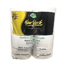 PAPEL HIG. INST 8X200  NEW YORK BRANCO