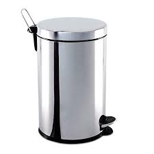 LIXEIRA INOX PEDAL VENKY 12LTS