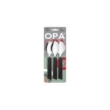 COLHER DE MESA C/3 PRETA - OPA