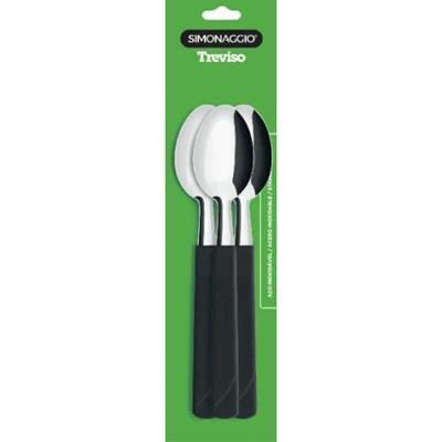 COLHER DE MESA C/3 PRETA PRIMAVERA - SIMONAGGIO