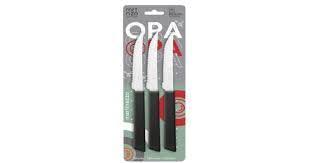 FACA DE MESA C/3  PRETO - OPA