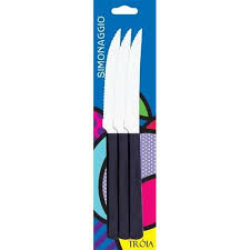 FACA DE MESA 3PCS PRETO PRIMAVERA - SIMONAGGIO
