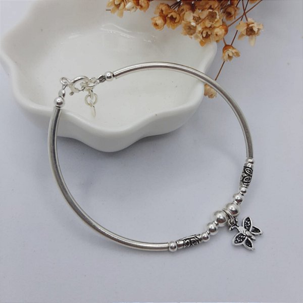Pulseira / Bracelete Borboleta | Prata 925 Bali
