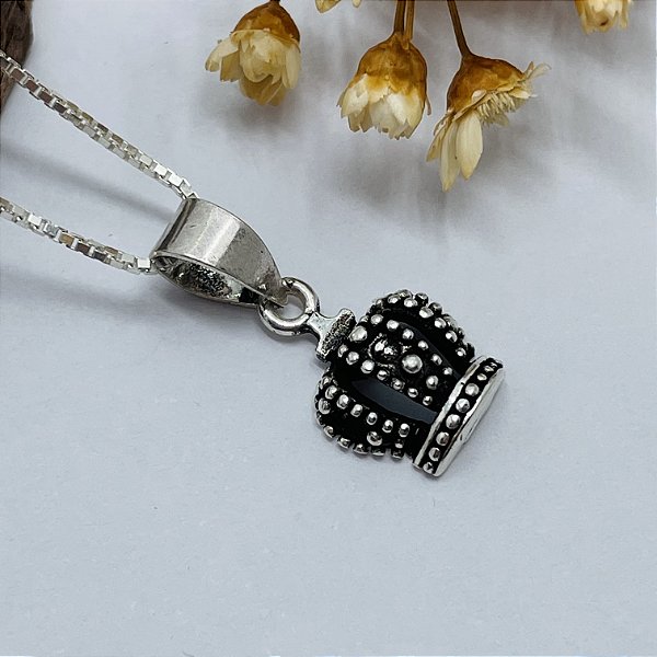 Colar Coroa de Rainha | Prata 925 Bali