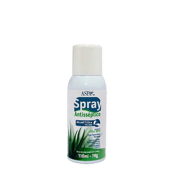 Spray Antissépticos Para Mãos Com Álcool 70% - Aspa 110ml