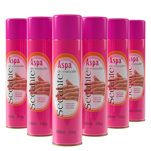 6 Secantes de Esmalte em Spray - Aspa 400ml