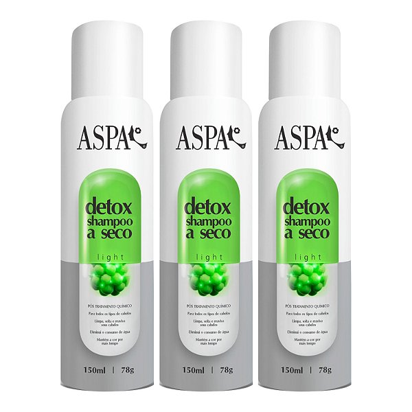 3 Shampoos a Seco - Light Detox 150ml