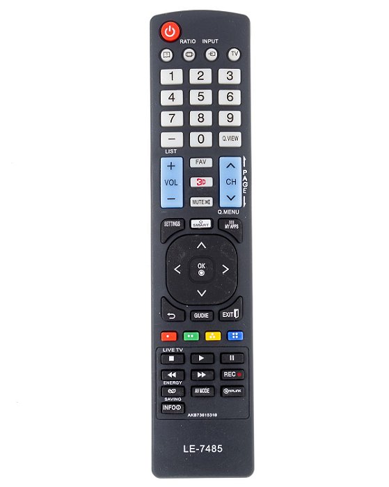 Controle Remoto Para Smart TV LG LCD ou LED LE7485 VCA8092