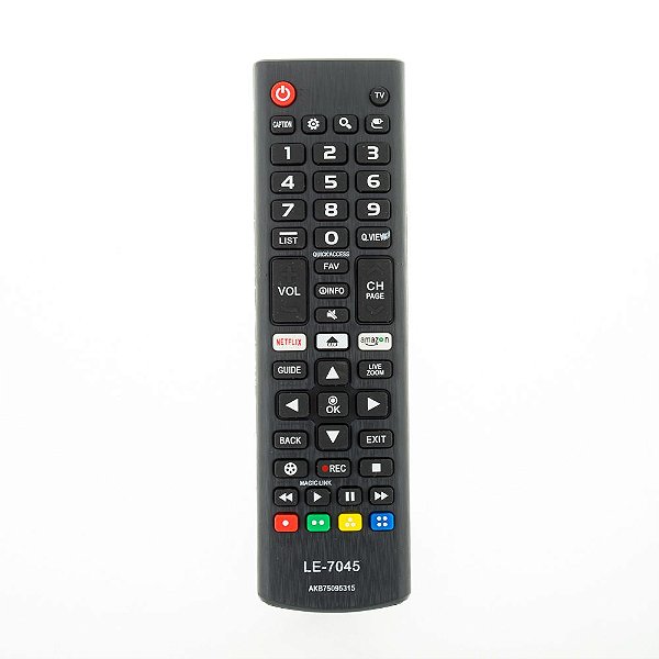 Controle Remoto Para Smart TV LG LCD LED Netflix Amazon LE7045 VCA8204 FBG8035