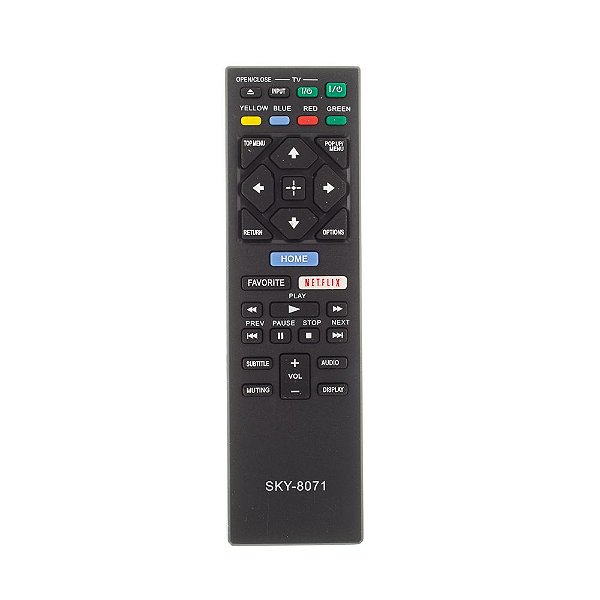 Controle Remoto Para Blu Ray Sony SKY8071 CRS7065