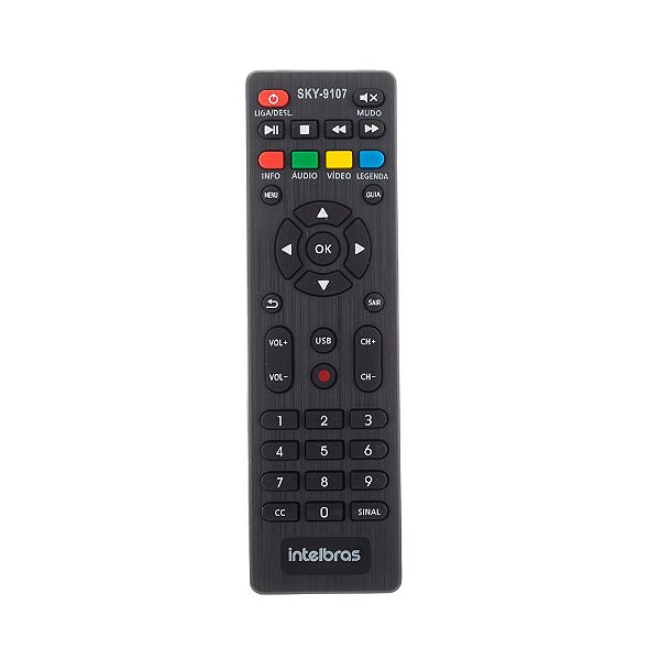 Controle Remoto para Conversor Digital Intelbras CD750 SKY9107 FBG9107 LE7977