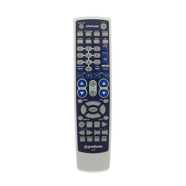 Controle Remoto para DVD Gradiente DVDokê K340
