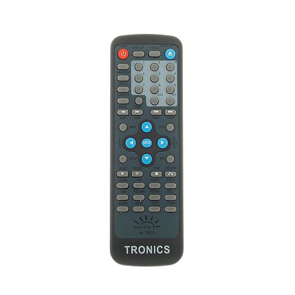 Controle Remoto para DVD Tronics DVD-250 C01121 N7601 MAX7601