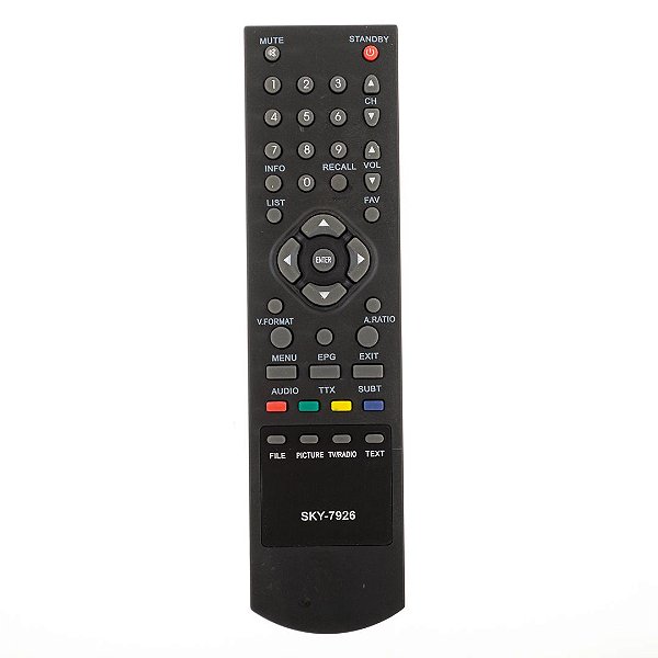 Controle Remoto Para Conversor Digital Zinwell SKY7926 CR2629