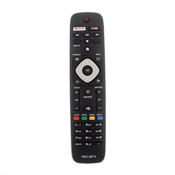 Controle Remoto Para Smart TV Philips LED FBG8075 LE7516