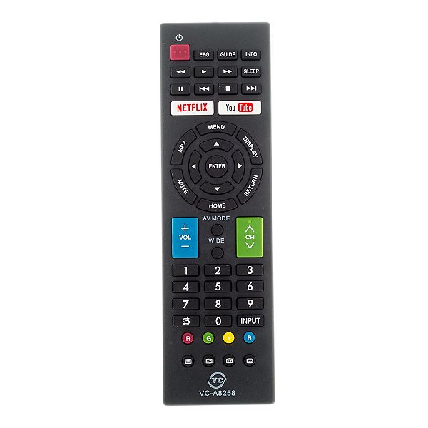 Controle Remoto Para Smart TV LED Sharp Aquos VCA8258 FBG9132