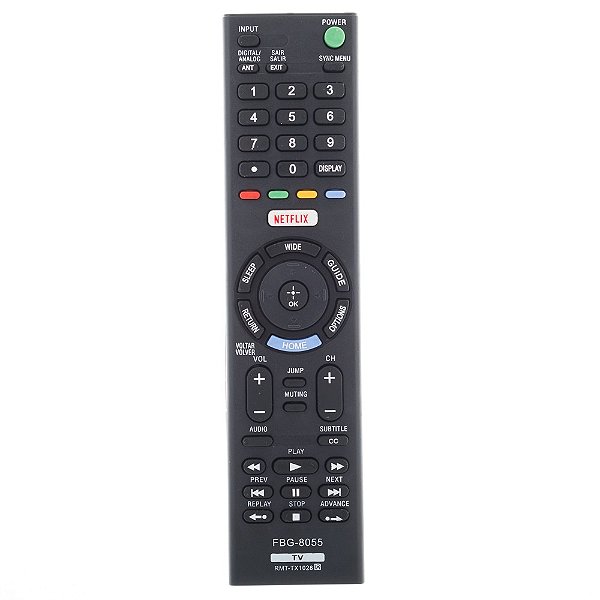 Controle Remoto Para Smart TV Sony RMT-TX1028 FBG8055