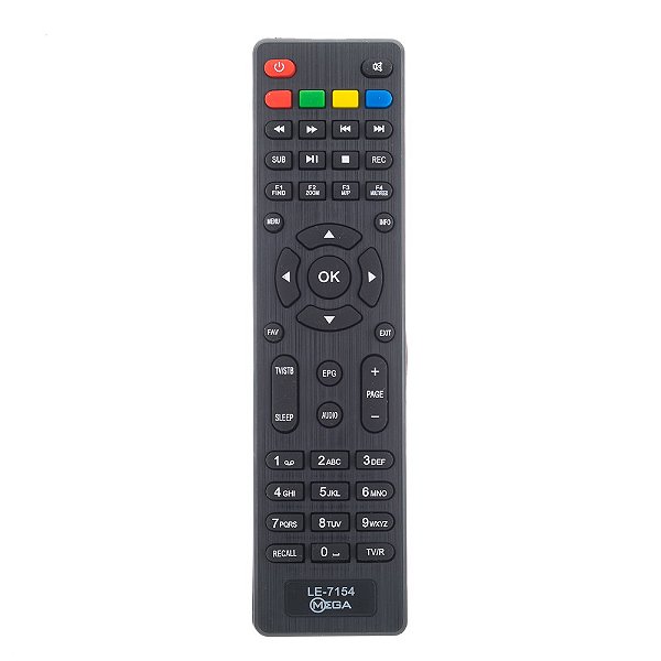 Controle Remoto Para Receptor Mega System LE7154 FBG9115 SKY9115