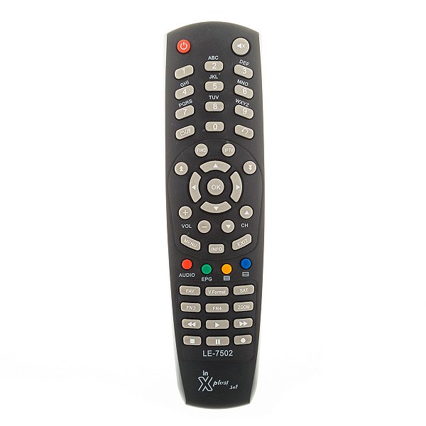 Controle Remoto Para Receptor XPLUS SAT LE7502 LE-7502