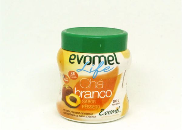 Chá Branco - Camellia Sinensis Sabor Pêssego 200g - Evomel