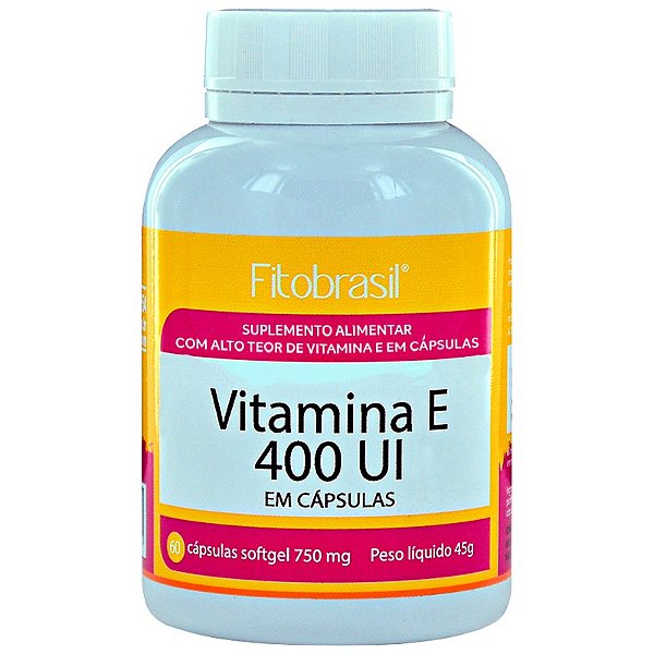 Vitamina E 400UI - 60 cáps