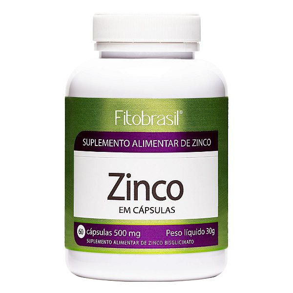Zinco 500 mg - 60 cáps
