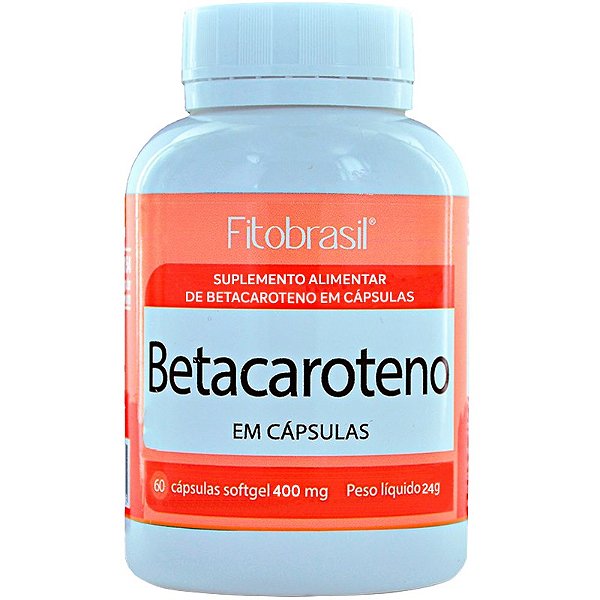 Betacaroteno - 60 cáps de 400mg