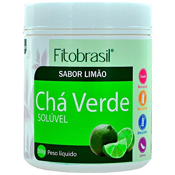 Chá Verde Soluvel sabor Limão 200g