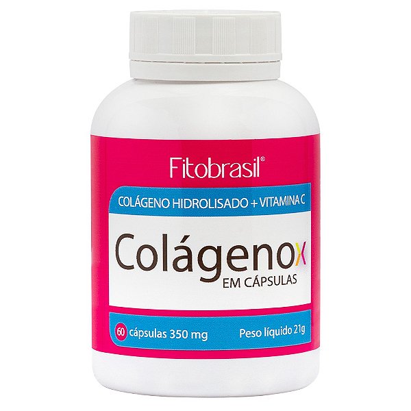 Colágeno com vitamina C 60 cáps