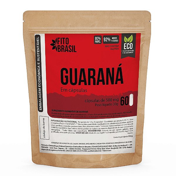 Guaraná - 60 cáps Refil