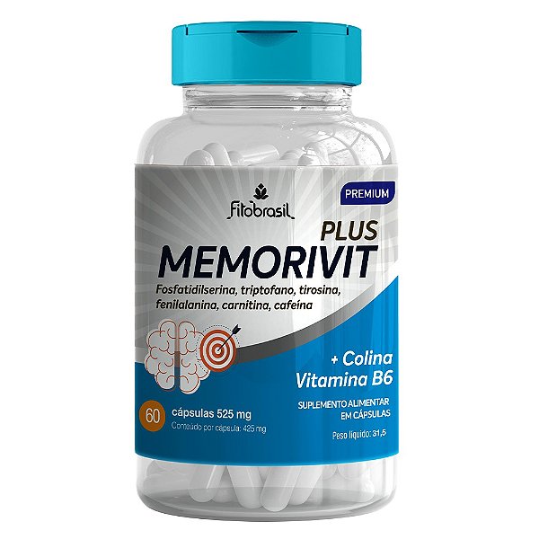 Memorivit Plus + Desempenho - 60 cáps - 425mg