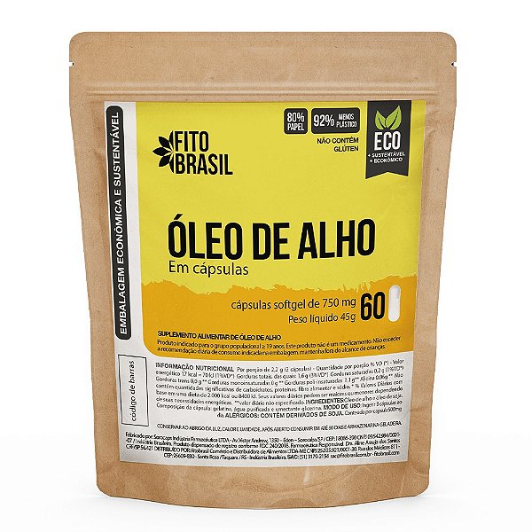 Óleo de Alho - 60 cáps Refil